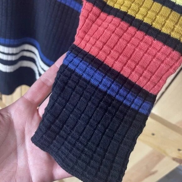 NWT Free People Gidget Knit Sweater Mini Dress Striped Size Large NEW - Picture 6 of 8